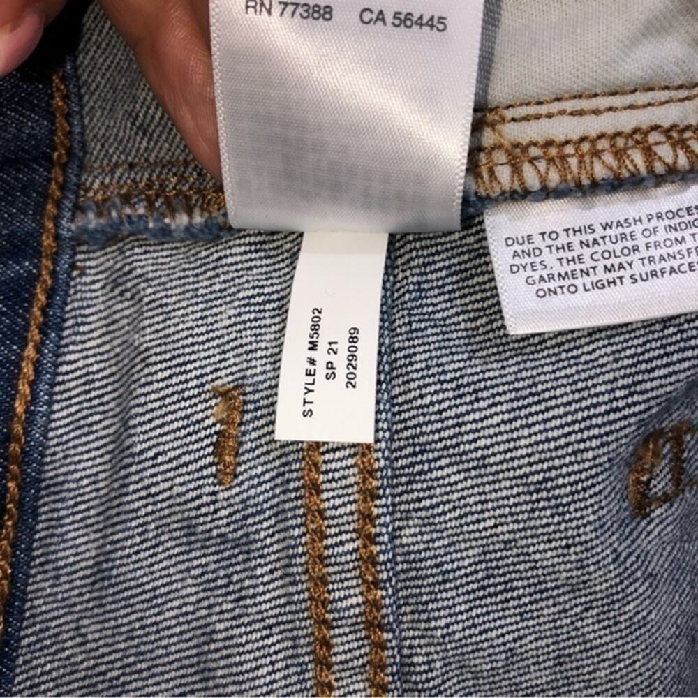 Madewell Novelty Yolk A-Line Stretch Denim Skirt 25 - Picture 8 of 8